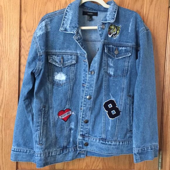 Distressed Denim Jacket - Picture 1 of 3